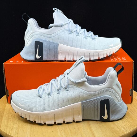 NEW Nike Free Metcon 6 Blue Tint/White-Armory Navy FJ7126-402 WOMEN'S SIZE 9.5 - Picture 1 of 8